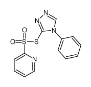 2-[(4-phenyl-1,2,4-triazol-3-yl)sulfanylsulfonyl]pyridine结构式