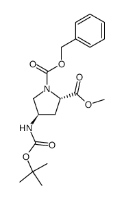 (2S,4R)-1-Benzyl 2-methyl 4-((tert-butoxycarbonyl)amino)pyrrolidine-1,2-dicarboxylate picture