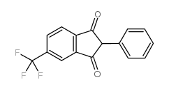 2-Phenyl-5-(trifluoromethyl)-1H-indene-1,3(2H)-dione structure