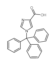 1-三苯甲基-1H-咪唑-4-羧酸结构式