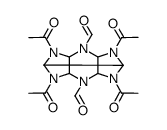 2,6,8,12-tetraacetyl-4,10-diformyl-2,4,5,8,10,12-hexaazatetracyclo[5.5.0.03,11.05,9]dodecane结构式