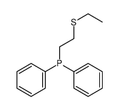 2-ethylsulfanylethyl(diphenyl)phosphane结构式
