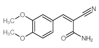 2-cyano-3-(3,4-dimethoxyphenyl)acrylamide picture