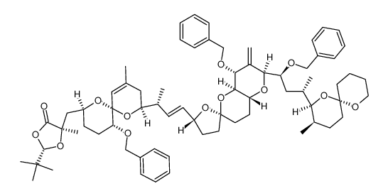 1,2-O-(S)-pivalidene-7,24,27-tri-O-benzylokadaic acid结构式