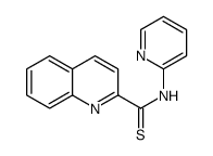 N-pyridin-2-ylquinoline-2-carbothioamide结构式