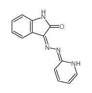 1H-Indole-2,3-dione,3-[2-(2-pyridinyl)hydrazone]结构式