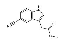 methyl (5-cyano-1H-indol-3-yl)acetate Structure