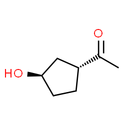 Ethanone, 1-[(1R,3R)-3-hydroxycyclopentyl]-, rel- (9CI)结构式