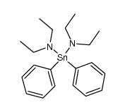 Bis-(diethylamino)-diphenylstannan Structure