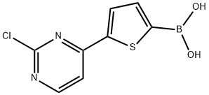 5-(2-Chloropyrimidin-4-yl)thiophene-2-boronic acid结构式