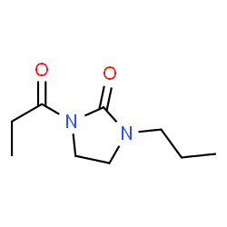 2-Imidazolidinone,1-(1-oxopropyl)-3-propyl- structure