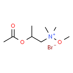 N-(2-ACETOXYPROPYL)-N,N,O-TRIMETHYLHYDROXYLAMMONIUM BROMIDE structure