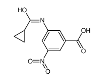 3-(cyclopropanecarbonylamino)-5-nitrobenzoic acid Structure