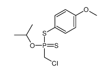 (Chloromethyl)phosphonodithioic acid O-isopropyl S-(p-methoxyphenyl) ester Structure
