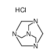 1,3,5,7-tetraazatricyclo[1.1.1.1.1.1]dec-1-anium chloride结构式