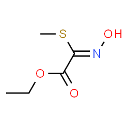 Acetic acid, (hydroxyimino)(methylthio)-, ethyl ester, (2Z)- (9CI) Structure