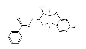 2,2'-O-Anhydro-5'-O-benzoyl-β-D-arabinofuranosyluracil结构式