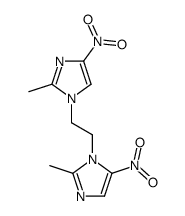 2,2'-dimethyl-4,5'-dinitro-1H,1'H-ethane-1,2-diyl-bis-imidazole Structure
