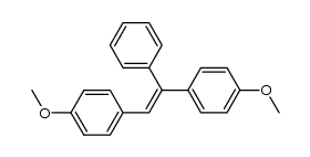 1,1'-(1-Phenyl-1,2-ethenediyl)bis(4-methoxybenzene) Structure