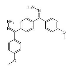 [(4-methoxyphenyl)-[4-[C-(4-methoxyphenyl)carbonohydrazonoyl]phenyl]methylidene]hydrazine结构式