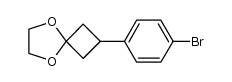 3-(4-bromophenyl)cyclobutanone ethylene ketal结构式