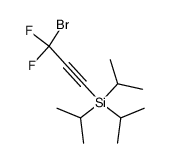 (3-bromo-3,3-difluoroprop-1-ynyl)(triisopropyl)silane Structure