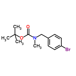 (4-BROMO-BENZYL)-METHYL-CARBAMIC ACID TERT-BUTYL ESTER Structure