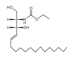 ethyl ((2S,3R,E)-1,3-dihydroxyoctadec-4-en-2-yl)carbamate Structure