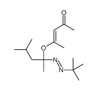 4-[2-(tert-butyldiazenyl)-4-methylpentan-2-yl]oxypent-3-en-2-one结构式