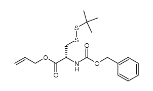 (R)-allyl 2-(((benzyloxy)carbonyl)amino)-3-(tert-butyldisulfanyl)propanoate Structure