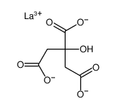 lanthanum(3+) 2-hydroxypropane-1,2,3-tricarboxylate结构式