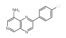 Pyrido[3,4-b]pyrazin-8-amine,2-(4-chlorophenyl)- Structure