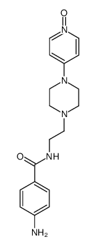 4-amino-N-{2-[4-(1-oxy-pyridin-4-yl)-piperazin-1-yl]-ethyl}-benzamide结构式