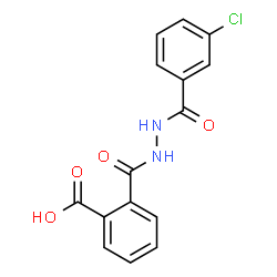 2-{[2-(3-Chlorobenzoyl)hydrazino]carbonyl}benzoic acid Structure