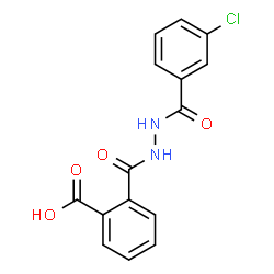 2-{[2-(3-Chlorobenzoyl)hydrazino]carbonyl}benzoic acid structure