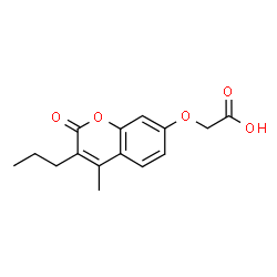 2-(4-methyl-2-oxo-3-propylchromen-7-yl)oxyacetic acid结构式