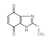 1H-Benzimidazole-4,7-dione,2-(methylthio)-(9CI) structure