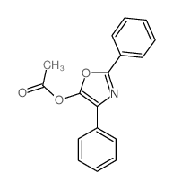 5-Oxazolol,2,4-diphenyl-, 5-acetate结构式