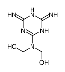 [(4,6-diamino-1,3,5-triazin-2-yl)imino]bismethanol结构式