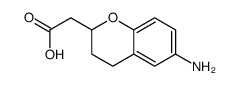 2-(6-amino-3,4-dihydro-2H-chromen-2-yl)acetic acid结构式