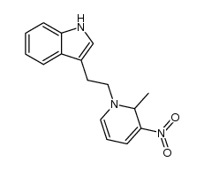 1-[2-(3-indolyl)ethyl]-2-methyl-3-nitro-1,2-dihydropyridine Structure