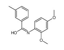 N-(2,4-Dimethoxyphenyl)-3-methylbenzamide结构式