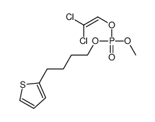 2,2-dichloroethenyl methyl 4-thiophen-2-ylbutyl phosphate Structure