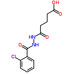 5-[2-(2-Chlorobenzoyl)hydrazino]-5-oxopentanoic acid Structure