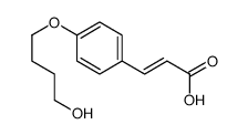 3-[4-(4-hydroxybutoxy)phenyl]prop-2-enoic acid Structure