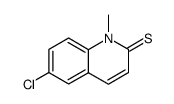 2(1H)-Quinolinethione,6-chloro-1-methyl- Structure