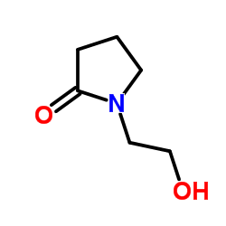 1-(2-Hydroxyethyl)-2-pyrrolidinone structure