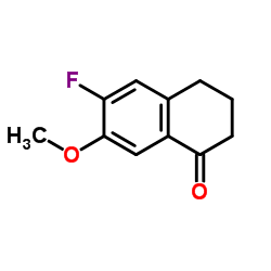 6-Fluoro-7-methoxy-3,4-dihydro-1(2H)-naphthalenone结构式