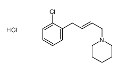 1-[(E)-4-(2-chlorophenyl)but-2-enyl]piperidine,hydrochloride Structure