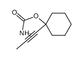 Cyclohexanol,1-(1-propynyl)-,carbamate(8CI) structure